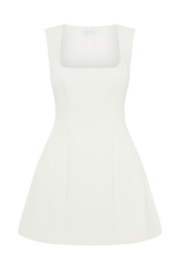 Lysandre Crepe Mini Dress - Ivory